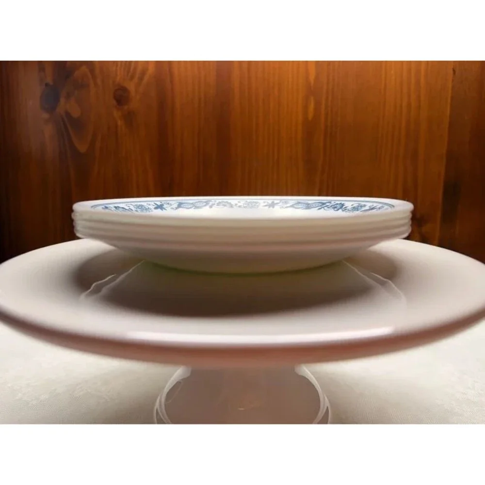 Vintage Corelle Old Town Blue / Blue Onion Saucer Plates – Set of 4